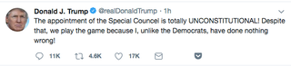 Illustration for article titled Trump Declares He Has the 'Absolute Right' to Pardon Himself